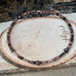Chic Black Pink Rhodonite Choker - Stylish Memory Wire Jewelry