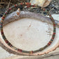 Picasso Red Creek Jasper Choker Necklace - Elegant Memory Wire Design
