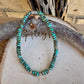 Turquoise Beaded Stretch Bracelet | Sterling Silver Gemstone Jewelry