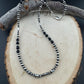 Navajo Pearl & Black Onyx Necklace - Elegant Sterling Silver Gemstone Jewelry