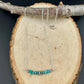 Southwestern Turquoise & Navajo Pearl Bar Necklace – Sterling Silver Pendant