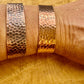 Handcrafted Copper Cuff Bracelet - Artisan Hammered Style with Oxidized or Shiny Finish
