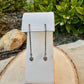 Navajo Pearl & Sterling Silver Dangle Earrings - Elegant Treader Design