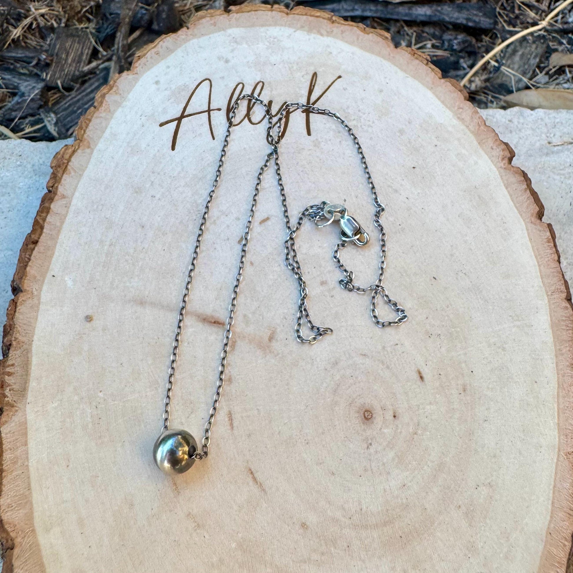 Single Navajo Pearl Chain Necklace | Southwestern Jewelry