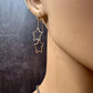 Handmade Sterling Silver Star Dangle Earrings – Celestial Jewelry (18g or 20g Option)