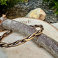 Handcrafted Rustic Bronze Braided Cuff Bracelet - Adjustable Bronze Jewelry