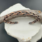 Handcrafted Rustic Copper Braided Cuff Bracelet - Adjustable Copper Jewelry