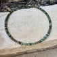 Boho African Turquoise Choker - Stylish Unique Memory Wire Design Necklace