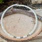 Elegant Memory Wire Choker Necklace with Mother of Pearl Gemstones