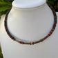 Picasso Red Creek Jasper Choker Necklace - Elegant Memory Wire Design