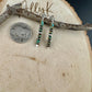 Navajo Pearls Earrings with Turquoise Gemstone – Drop Post Southwestern Style Earrings