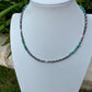 Kingman Turquoise& Navajo Pearl Sterling Silver Choker Necklace