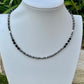 Navajo Pearl & Black Onyx Necklace - Elegant Sterling Silver Gemstone Jewelry