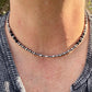 Navajo Pearl & Black Onyx Necklace - Elegant Sterling Silver Gemstone Jewelry