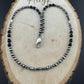 Navajo Pearl & Black Onyx Necklace - Elegant Sterling Silver Gemstone Jewelry