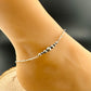 Navajo Pearl Bar Ankle Bracelet | Elegant Sterling Silver Anklet