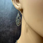 Sterling Silver Tribal Stamped Oval Earrings