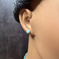 Kingman Turquoise Stud Earrings – Sterling Silver Minimalist Jewelry