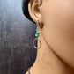 Kingman Turquoise Sterling Silver Earrings - Handmade Artisan Earrings