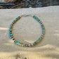Boho Turquoise & Navajo Pearl Bracelet - Sterling Silver Beaded Jewelry