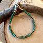 Turquoise & Navajo Pearl Bracelet - Sterling Silver Southwestern Jewelry