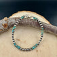 Southwestern Turquoise and Navajo Pearl Bracelet - Sterling Silver Desert Pearl Turquoise Bracelet