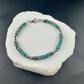 Turquoise & Navajo Pearl Bracelet - Sterling Silver Southwestern Jewelry
