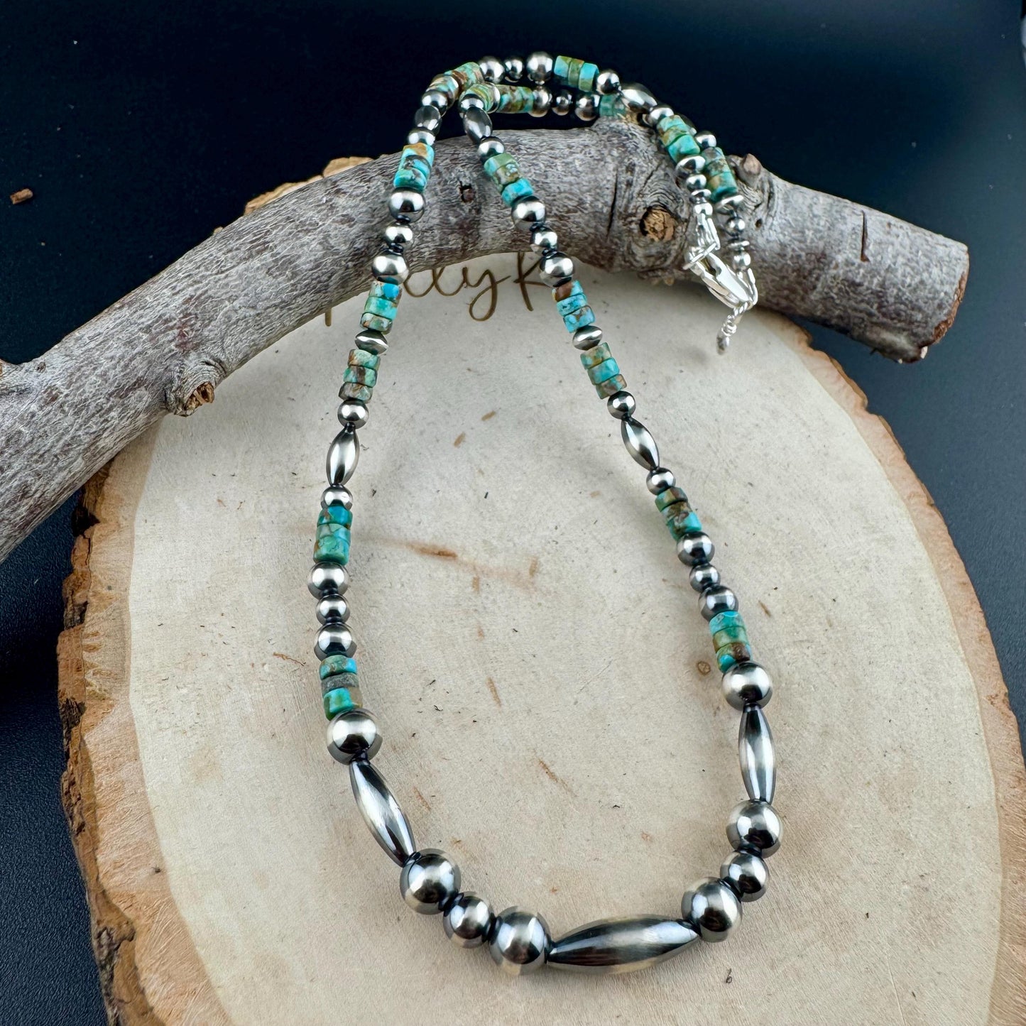 Turquoise Navajo Pearls Necklace – Southwestern Style Native Sterling Silver Jewelry