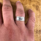 Sterling Silver 8mm Angel Wing Band Ring - Unique Men's Jewelry Gift