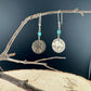 Indian Buffalo Nickel Earrings with Royston Turquoise & Navajo Pearl Accents