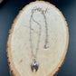 Sterling Silver Angel Wing Pendant Necklace – Dainty Satellite Chain