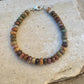 Picasso Jasper Bracelet – 6mm Red Creek Beads with Sterling | Stackable Boho Western Soul