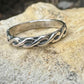 Elegant Handmade Sterling Silver Band Ring - Minimalist Pattern