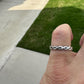 Elegant Handmade Sterling Silver Band Ring - Minimalist Pattern
