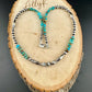 Kingman Turquoise & Navajo Pearl Choker – Southwestern Sterling Silver Gemstone