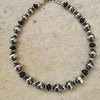 Sterling Silver Desert Pearl Bracelet • Oxidized Southwestern Jewelry