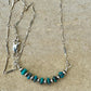 Sterling Silver Navajo Pearl Necklace with Arizona Turquoise Bar Pendant – Southwestern Artisan Jewelry