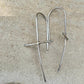 Handcrafted Sterling Silver Cross Earrings – Unique Seamless Design (20g or 18g Option)