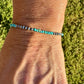 Tiny Turquoise & Navajo Pearl Bracelet - Sterling Silver Desert Pearl Minimalist Design