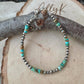 Kingman Turquoise & Navajo Pearl Bracelet - Sterling Silver Gemstone Jewelry