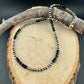 Black Onyx Navajo Pearl & Necklace - Elegant Sterling Silver Heishi Gemstone Jewelry
