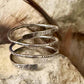 Boho Chic Sterling Silver Coil Ring: Textured Bypass Spiral Design
