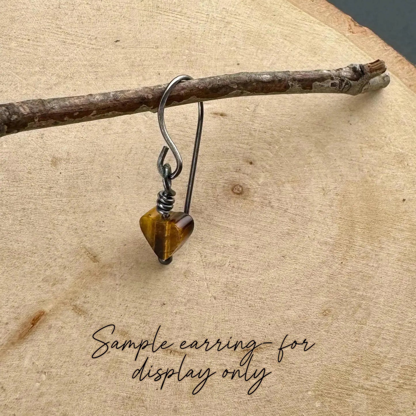 20 Gauge Handmade Sterling Silver Ear Wires – Side Hook, 1-Inch Drop