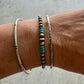 Turquoise Navajo Pearls Bracelet, Sterling Silver Arizona Turquoise Gemstone Bracelet