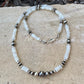 Navajo Pearl & Mother of Pearl Necklace, Sterling Silver Necklace Choker