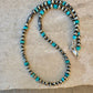Southwestern Kingman Turquoise & Navajo Pearl Choker – Sterling Silver Gemstone