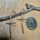 Handcrafted Sterling Silver Cross Earrings – Unique Seamless Design (20g or 18g Option)