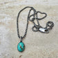 Kingman Turquoise Pendant Necklace – Sterling Silver Boho Jewelry