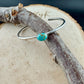 Sterling Silver Kingman Turquoise Bezel Bracelet – Handmade Adjustable Cuff Jewelry