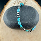 Royston Turquoise & Navajo Pearl Bracelet - Sterling Silver Gemstone Jewelry